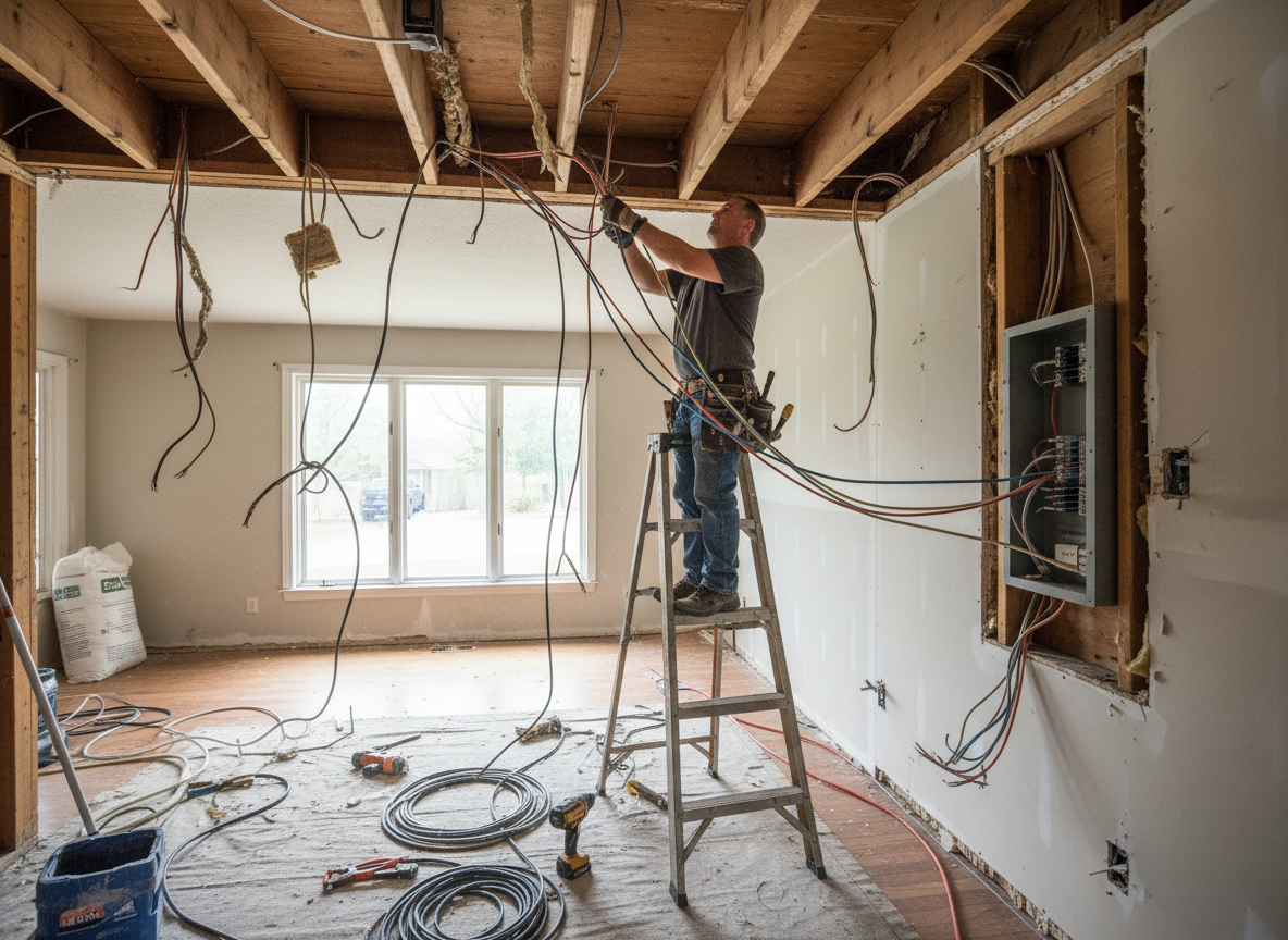 Whole House Rewiring in Plano